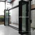 Puertas de vidrio plegables decorativas csa bi fold door corner bifold